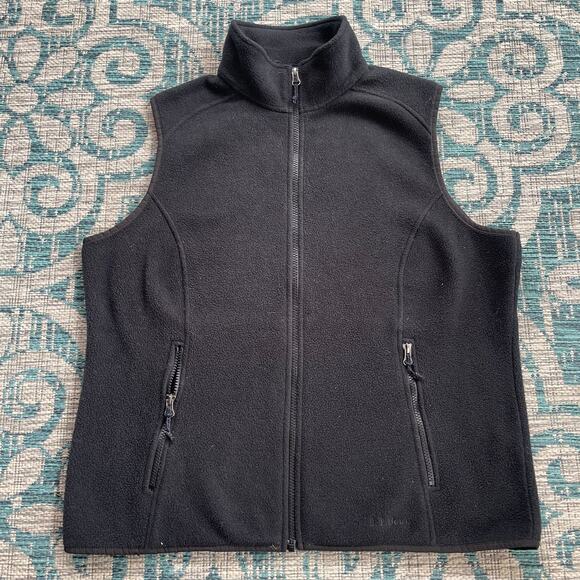 L.L. Bean Mountain Classic Full-Zip Fleece Vest in Gray - Size L - Picture 2 of 7